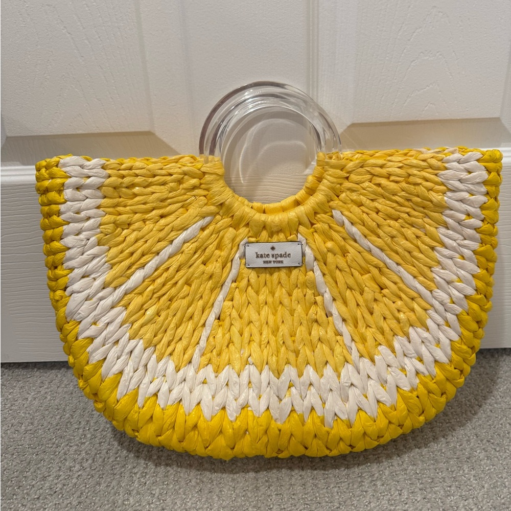 Kate Spade Sunburst Yellow and White Tote